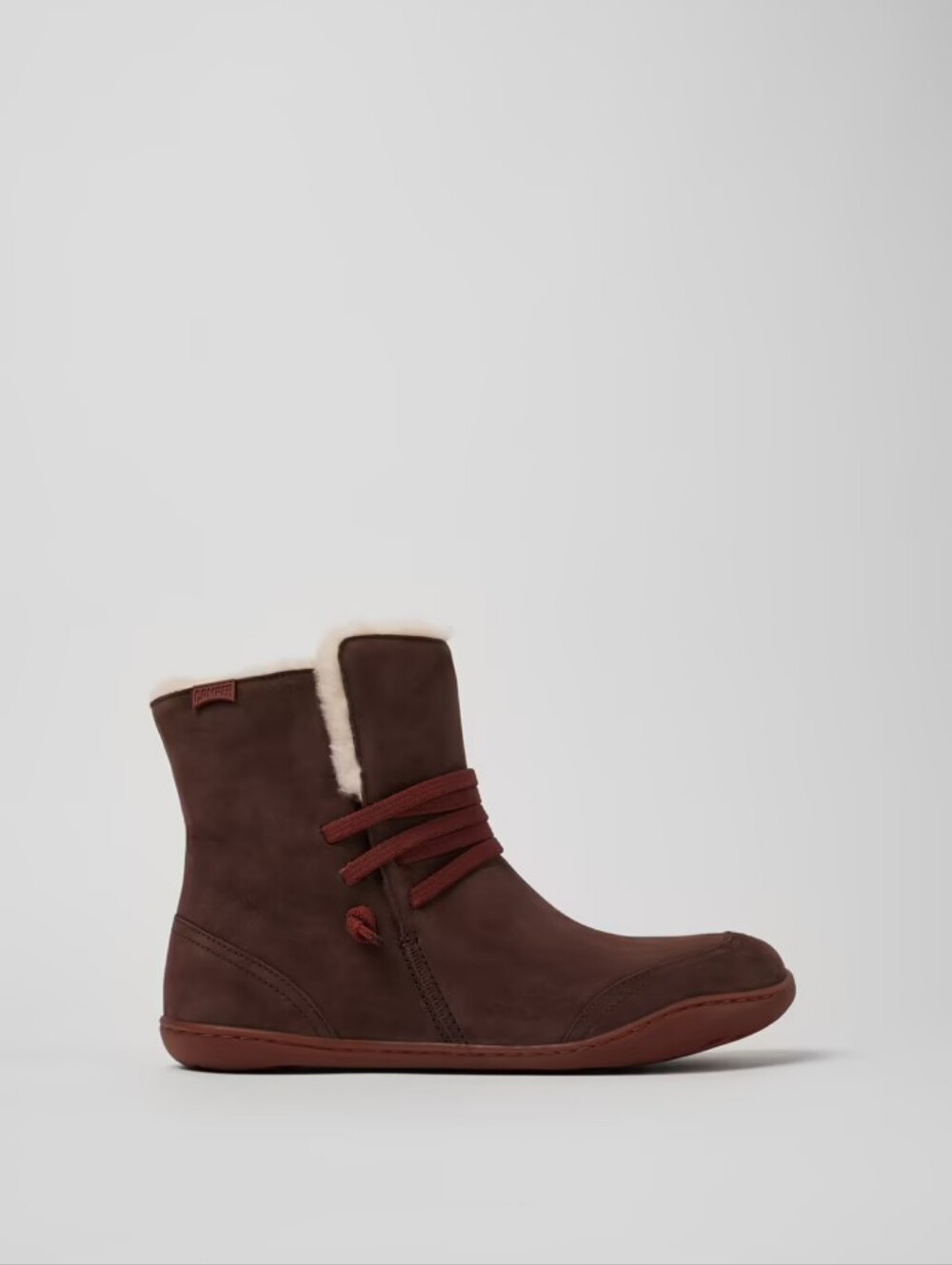 New • Camper Brown Nubuck Ankle Boot